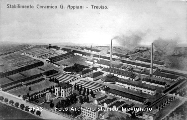 Illustrazione su cartolina dello stabilimento Appiani